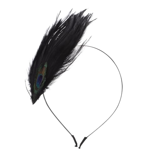 HAWILLOSCH Feder Stirnband Damen Vintage Haarschmuck mit Pfauenfedern für Festival Karneval Cosplay Party Accessoire für Besondere Anlässe und Performance HAWILLOSCH Feder Stirnband Damen Vintage Haarschmuck mit Pfauenfedern für Festival Karneval Cosplay Party Accessoire für Besondere Anlässe und Performance von HAWILLOSCH