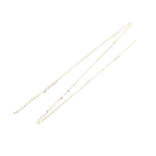 HAWILLOSCH Fünf-Punkte-Sternkette Armbandkette für Zubehör Kettenverzierung lose Kette aus Metall Schmuckketten selber machen DIY-Kette Anhänger Bastelkette Dekorationskette Legierung Golden von HAWILLOSCH