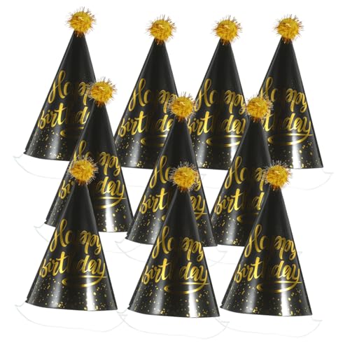 HAWILLOSCH Geburtstagsfeier Partyhüte Aus Glückliche Geburtstagshüte Für Und Erwachsene Dekoration Für Festlichkeiten Cone Caps Mit Goldenen Akzenten Ideal Für Feiern HAWILLOSCH Geburtstagsfeier Partyhüte Aus Glückliche Geburtstagshüte Für Und Erwachsene Dekoration Für Festlichkeiten Cone Caps Mit Goldenen Akzenten Ideal Für Feiern von HAWILLOSCH