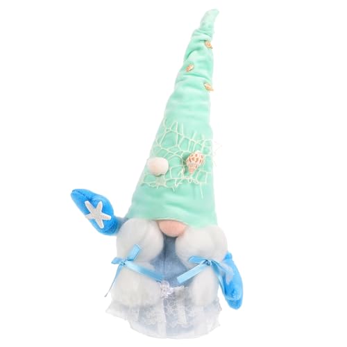 HAWILLOSCH Gesichtslose Puppenverzierung Tischdekoration Zu Hause Bauernhaus GNOME Mit Kies Gefüllter Zwerg Festivaldekoration Gefüllte Puppe Puppendekor Sky-Blue Stoff von HAWILLOSCH