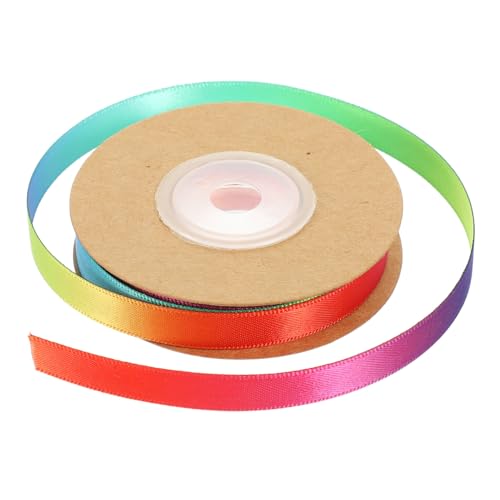 HAWILLOSCH Gradient Rainbow Geschenkband Breit Farbverlaufendes Reißfestes DIY Band für Geschenkverpackung Dekoration Basteln und Blumenarrangements von HAWILLOSCH