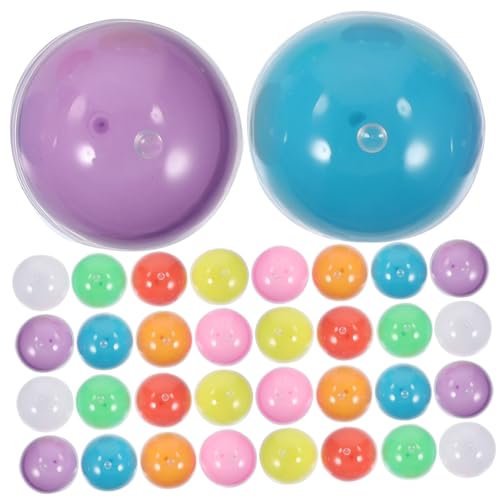 HAWILLOSCH Halbtransparente Kapseln Für Lotteriebälle Befüllbare Kugeln Für Kaugummiautomaten 45mm Mischfarben Spielzeugkapseln Für Gewinnspiele Und Automaten HAWILLOSCH Halbtransparente Kapseln Für Lotteriebälle Befüllbare Kugeln Für Kaugummiautomaten 45mm Mischfarben Spielzeugkapseln Für Gewinnspiele Und Automaten von HAWILLOSCH