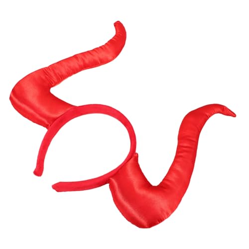 HAWILLOSCH Halloween-teufels-stirnband Teufelshörner Kopfschmuck Funkeln Kostüm Dekorationen Stirnbänder Dämonhörner Stirnband Die Halloween-horn-stirnband Beängstigend Mädchen Party Rot Pu HAWILLOSCH Halloween-teufels-stirnband Teufelshörner Kopfschmuck Funkeln Kostüm Dekorationen Stirnbänder Dämonhörner Stirnband Die Halloween-horn-stirnband Beängstigend Mädchen Party Rot Pu von HAWILLOSCH