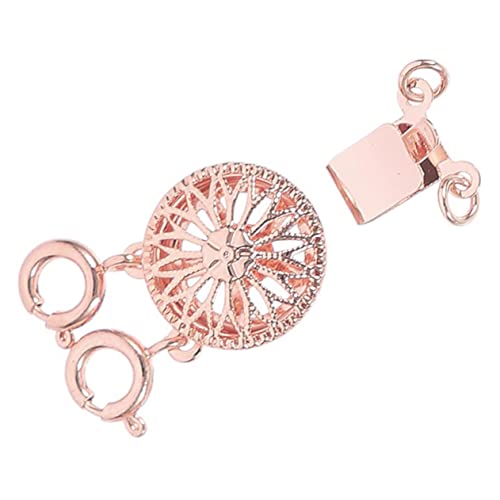 HAWILLOSCH Halsketten Separator Einstellbarer Schmuckverschluss für Mehrschichtige Halsketten Einfach zu Installieren Entfernen für DIY Schmuckherstellung Roségold Ring von HAWILLOSCH