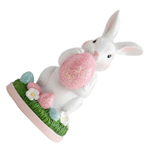 HAWILLOSCH Harz Osterhasen Tisch Ornament Süßes Kaninchenstatue Osterdekor Für Frühlingstisch Mittelstücke Urlaub Party Dekoration HAWILLOSCH Harz Osterhasen Tisch Ornament Süßes Kaninchenstatue Osterdekor Für Frühlingstisch Mittelstücke Urlaub Party Dekoration von HAWILLOSCH
