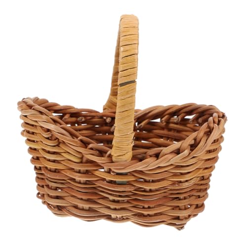 HAWILLOSCH Handgefertigter Mini-Korb Aus Rattan Heimdekoration Picknick Reise Hochzeitsgeschenk Tragbarer Aufbewahrungskorb Für Blumen Früchte Und Beeren HAWILLOSCH Handgefertigter Mini-Korb Aus Rattan Heimdekoration Picknick Reise Hochzeitsgeschenk Tragbarer Aufbewahrungskorb Für Blumen Früchte Und Beeren von HAWILLOSCH
