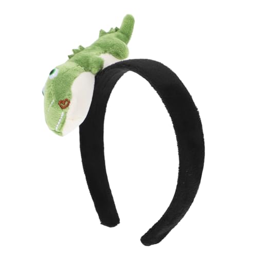 HAWILLOSCH Krokodil stirnband Party Haarreif mit Weichem PP Baumwollkern Cartoon Haarclip für Fasching Karneval Mädchen Kostüm Zubehör von HAWILLOSCH