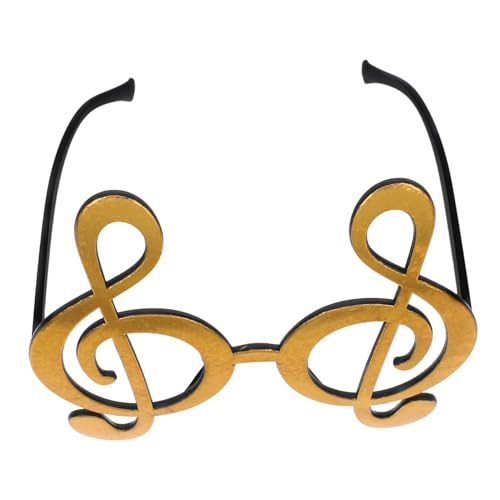 HAWILLOSCH Lustige Musiknoten Brille Party Photo Prop für Musikfeiern Leichte Brille für Kostümpartys und Fotos Musikbrillen Zubehör für Familienfeiern und Cosplay von HAWILLOSCH