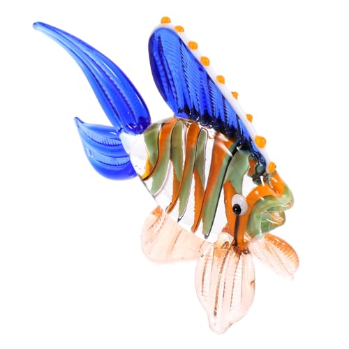 HAWILLOSCH Marine Themen Tischdeko Fisch Figur Für Wohnkultur Bunte Glasfisch Skulptur Als Stilvolle Dekoration Für Zuhause Und Büro HAWILLOSCH Marine Themen Tischdeko Fisch Figur Für Wohnkultur Bunte Glasfisch Skulptur Als Stilvolle Dekoration Für Zuhause Und Büro von HAWILLOSCH