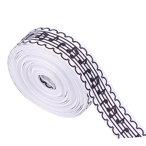 HAWILLOSCH Musiknotenband Kunsthandwerk Sackleinenband Verpackung Band zum Basteln Zubehör für Musiknoten Boho-Bänder zum Basteln Bastelmusiknote Dekorationsband lockige Bänder Polyester HAWILLOSCH Musiknotenband Kunsthandwerk Sackleinenband Verpackung Band zum Basteln Zubehör für Musiknoten Boho-Bänder zum Basteln Bastelmusiknote Dekorationsband lockige Bänder Polyester von HAWILLOSCH
