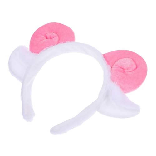 HAWILLOSCH Plüsch Haarreif mit Schafhorn Design für Cosplay Halloween und Partys Tierisches Kostümzubehör für Erwachsene für Besondere Anlässe von HAWILLOSCH