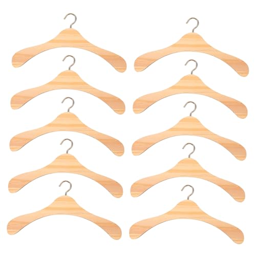 HAWILLOSCH Puppen-Kleiderbügel-Set aus Holz 15 cm Kleiderbügel aus Holz für Puppen Kommode Zubehör Kleiderbügel für Puppensammlung HAWILLOSCH Puppen-Kleiderbügel-Set aus Holz 15 cm Kleiderbügel aus Holz für Puppen Kommode Zubehör Kleiderbügel für Puppensammlung von HAWILLOSCH