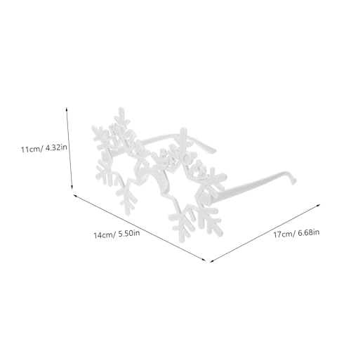 HAWILLOSCH Randlose Schneeflockenbrille Leichtes Robustes Party Accessoire Komfortabel für Lange Geeignet für Winter und Neujahrspartys Einzigartige Form für Festliche Anlässe HAWILLOSCH Randlose Schneeflockenbrille Leichtes Robustes Party Accessoire Komfortabel für Lange Geeignet für Winter und Neujahrspartys Einzigartige Form für Festliche Anlässe von HAWILLOSCH
