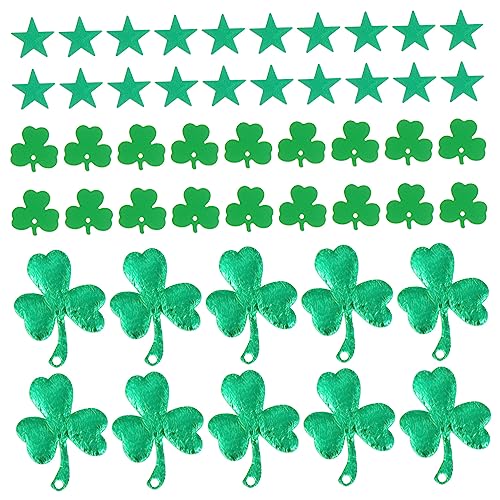 HAWILLOSCH Shamrock Papierdekoration Teiliges Shamrock Stern Schwammstoff Papierkonfetti für Grüne Irische Patricks Day Party Leichte Kompakte Deko für Foto Requisiten und Festtagsfeiern von HAWILLOSCH
