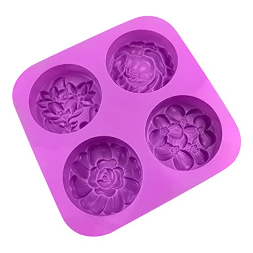 HAWILLOSCH Silikonform Form zur Seifenherstellung Hochzeitstortendekorationen geformt Kuchenform Backen Seifenform Butterform Blumenform Formen zum Einbetten von Seife Kieselgel Violett HAWILLOSCH Silikonform Form zur Seifenherstellung Hochzeitstortendekorationen geformt Kuchenform Backen Seifenform Butterform Blumenform Formen zum Einbetten von Seife Kieselgel Violett von HAWILLOSCH