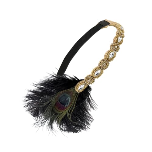 HAWILLOSCH Vintage Haarband mit Pfauenfedern für Frauen Einzigartige Haardekoration für Hochzeiten und Partys HAWILLOSCH Vintage Haarband mit Pfauenfedern für Frauen Einzigartige Haardekoration für Hochzeiten und Partys von HAWILLOSCH