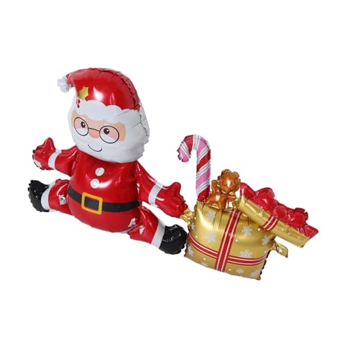 HAWILLOSCH Weihnachtsmann Ballon Folienballons Deko Weihnachtsfeier Ballon Cartoon Selbst Mit Fröhlich Für Dekorationen Schnee Zahl Deko Erwachsene Aluminiumfolie Golden HAWILLOSCH Weihnachtsmann Ballon Folienballons Deko Weihnachtsfeier Ballon Cartoon Selbst Mit Fröhlich Für Dekorationen Schnee Zahl Deko Erwachsene Aluminiumfolie Golden von HAWILLOSCH