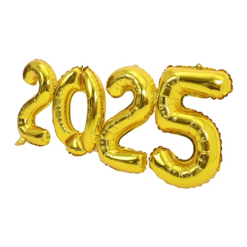 HAWILLOSCH Zahlen Folienballons aus Aluminiumfolie Gold Langlebige Party Deko für Silvester Neujahrsfeier Vielseitig Einsetzbar für Wand Tür Fenster Einfach zu Befestigen für Jubiläen und HAWILLOSCH Zahlen Folienballons aus Aluminiumfolie Gold Langlebige Party Deko für Silvester Neujahrsfeier Vielseitig Einsetzbar für Wand Tür Fenster Einfach zu Befestigen für Jubiläen und von HAWILLOSCH