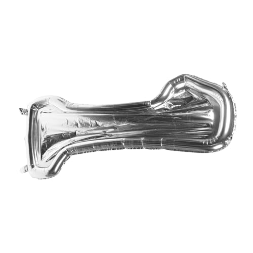 HAWILLOSCH Zarter Zahlenballon Luftballons Bogen Geburtstagsfeier Ballon Abs Partyballons Dekoration Glücklich Ballon Zum 1. Geburtstag Geburtstagsballon Helium Salbei Silver Aluminiumfolie von HAWILLOSCH