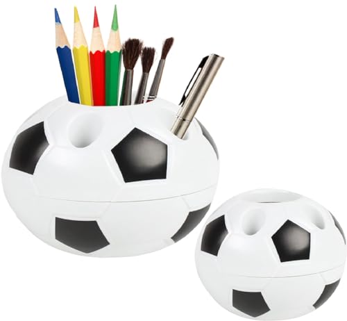 HAnduo 2 Stück Stifthalter, Stifteköcher, Stiftköcher, Stiftbox, Stiftehalter Schreibtisch, Stiftehalter im Fußball-Stil für Schüler mit 6 Löchern, Stifte Organizer für Büro Zuhause Schule HAnduo 2 Stück Stifthalter, Stifteköcher, Stiftköcher, Stiftbox, Stiftehalter Schreibtisch, Stiftehalter im Fußball-Stil für Schüler mit 6 Löchern, Stifte Organizer für Büro Zuhause Schule von HAnduo