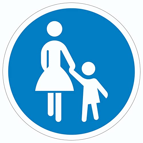 Aufkleber Kreis Gehweg Symbol Ø300mm von HB-Druck