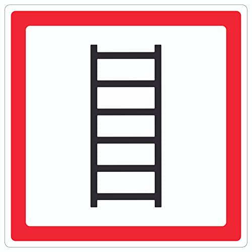 Aufkleber Quadrat Anleiterstelle tragbare Leiter Symbol 200x200mm Aufkleber Quadrat Anleiterstelle tragbare Leiter Symbol 200x200mm von HB-Druck