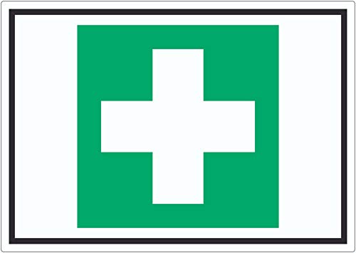 Erste Hilfe Symbol Aufkleber A8 (52x74mm) von HB-Druck