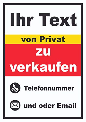 HB-Druck Wunschtext Privat Hochkant A2 (420x594mm) von HB-Druck