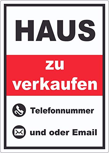 Haus zu verkaufen Hochkant A2 (420x594mm) von HB-Druck