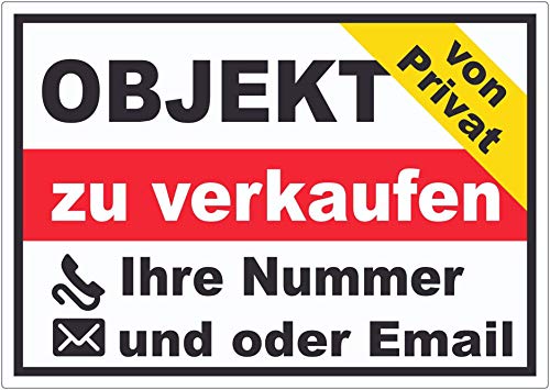 Objekt zu verkaufen von Privat Aufkleber A2 (420x594mm) von HB-Druck