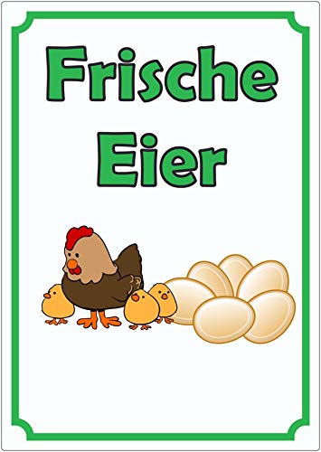 Werbeaufkleber Aufkleber Eier Hochkant A3 (297x420mm) von HB-Druck