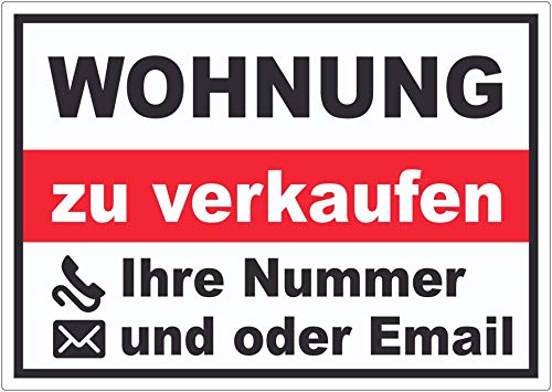 Wohnung zu verkaufen Aufkleber A2 (420x594mm) von HB-Druck