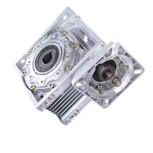 HBALDTEDC Drehmoment-Schneckengetriebe， Nmrv050 Schneckengetriebe 14mm Eingang 25mm Ausgang 86x86mm Flansch Servo Schrittmotor 5:1-100:1(7.5:1) von HBALDTEDC