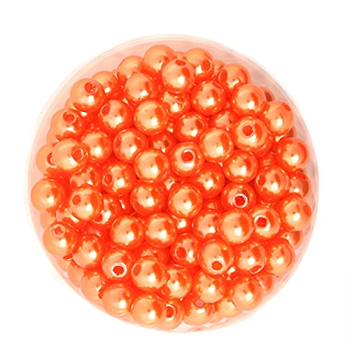 HBALDTEDC Faux Pearls Perlen, Acrylperlen, 6 mm, Mehrfarbig, 500 Stück, zur Schmuckherstellung, DIY-Armband, Halskette(7) von HBALDTEDC
