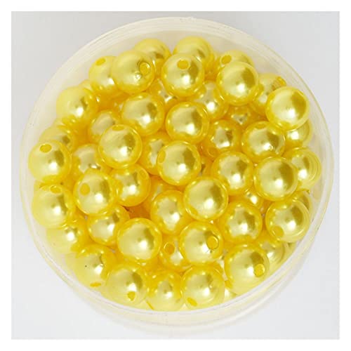 HBALDTEDC Faux Pearls Perlen, Acrylperlen, 6 mm, Mehrfarbig, 500 Stück, zur Schmuckherstellung, DIY-Armband, Halskette(8) von HBALDTEDC