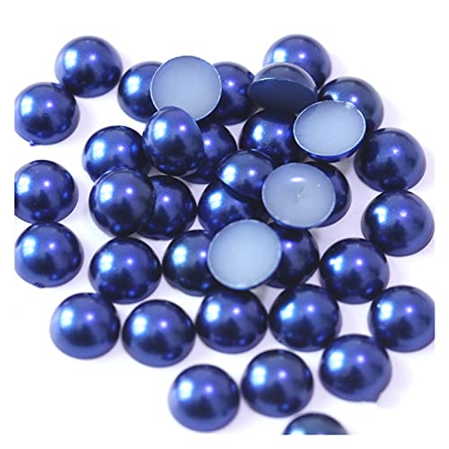 HBALDTEDC Faux Pearls Perlen, Halbrunde Acryl-Imitationsperlen mit Flacher Rückseite, Mehrfarbig, 5 mm, 500 Stück, for DIY-Schmuckhandwerk(12) von HBALDTEDC
