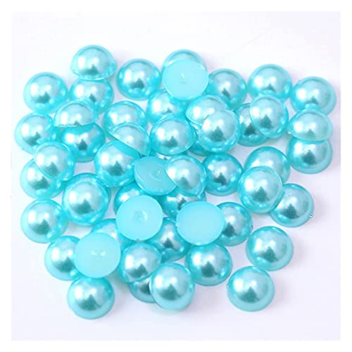 HBALDTEDC Faux Pearls Perlen, Halbrunde Acryl-Imitationsperlen mit Flacher Rückseite, Mehrfarbig, 5 mm, 500 Stück, for DIY-Schmuckhandwerk(14) von HBALDTEDC
