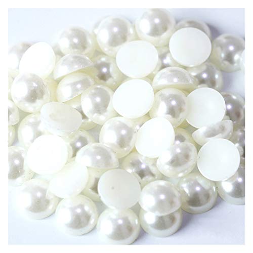 HBALDTEDC Faux Pearls Perlen, Halbrunde Acryl-Imitationsperlen mit Flacher Rückseite, Mehrfarbig, 5 mm, 500 Stück, for DIY-Schmuckhandwerk(2) von HBALDTEDC