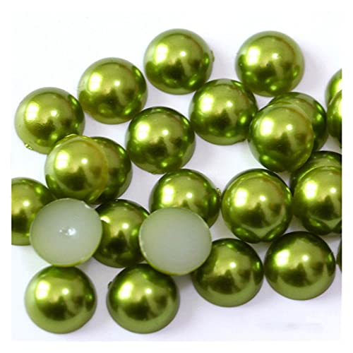 HBALDTEDC Faux Pearls Perlen, Halbrunde Acryl-Imitationsperlen mit Flacher Rückseite, Mehrfarbig, 5 mm, 500 Stück, for DIY-Schmuckhandwerk(20) von HBALDTEDC