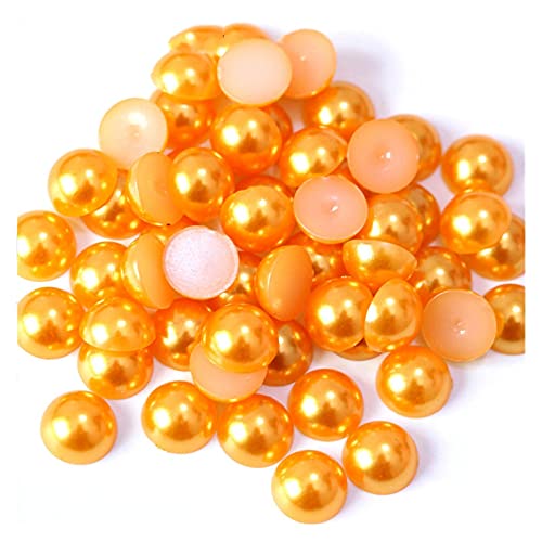 HBALDTEDC Faux Pearls Perlen, Halbrunde Acryl-Imitationsperlen mit Flacher Rückseite, Mehrfarbig, 5 mm, 500 Stück, for DIY-Schmuckhandwerk(5) von HBALDTEDC