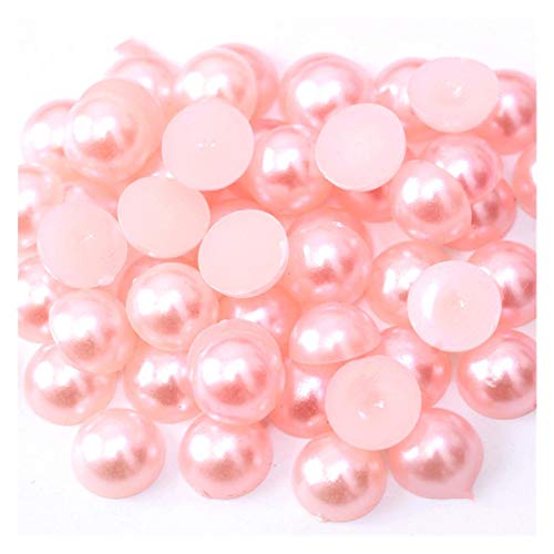 HBALDTEDC Faux Pearls Perlen, Halbrunde Acryl-Imitationsperlen mit Flacher Rückseite, Mehrfarbig, 5 mm, 500 Stück, for DIY-Schmuckhandwerk(6) von HBALDTEDC