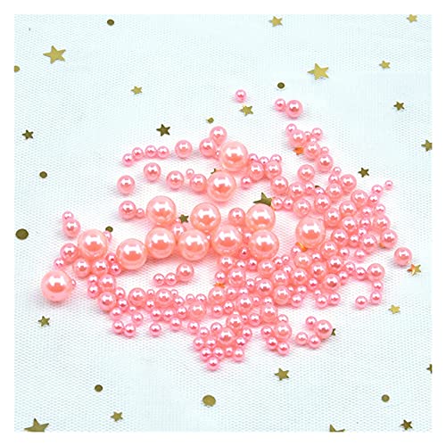 HBALDTEDC Faux Pearls Perlen, Kunstperlen, ohne Loch, rund, Zubehör zur Schmuckherstellung, Mehrfarbig, 3–10 mm, 20 g(13) von HBALDTEDC
