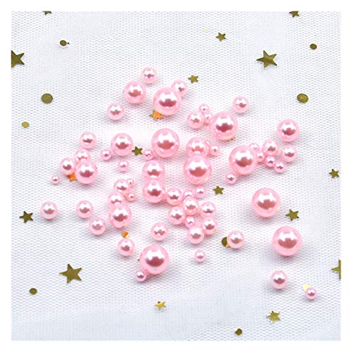 HBALDTEDC Faux Pearls Perlen, Kunstperlen, ohne Loch, rund, Zubehör zur Schmuckherstellung, Mehrfarbig, 3–10 mm, 20 g(16) von HBALDTEDC