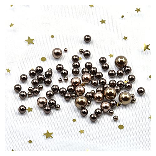 HBALDTEDC Faux Pearls Perlen, Kunstperlen, ohne Loch, rund, Zubehör zur Schmuckherstellung, Mehrfarbig, 3–10 mm, 20 g(21) von HBALDTEDC