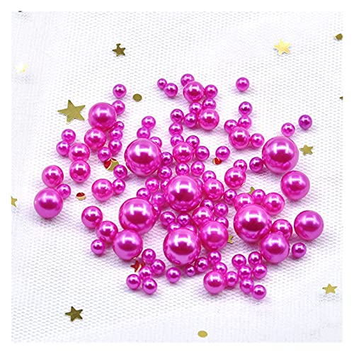 HBALDTEDC Faux Pearls Perlen, Kunstperlen, ohne Loch, rund, Zubehör zur Schmuckherstellung, Mehrfarbig, 3–10 mm, 20 g(25) von HBALDTEDC