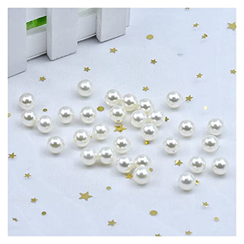 HBALDTEDC Faux Pearls Perlen, Kunstperlen, ohne Loch, rund, Zubehör zur Schmuckherstellung, Mehrfarbig, 3–10 mm, 20 g(5) von HBALDTEDC
