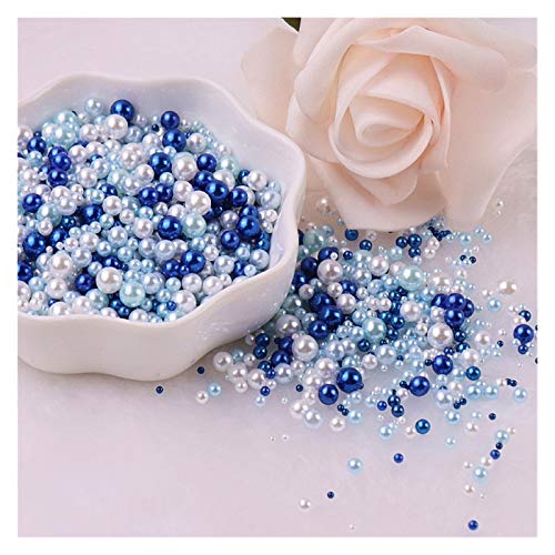HBALDTEDC Faux Pearls Perlen, Kunstperlen aus ABS-Kunststoff, ohne Loch, Mehrfarbig, 1,5–8 mm, for Schmuckherstellung, DIY, 700 Stück(2,Mix 3 8mm 200) von HBALDTEDC