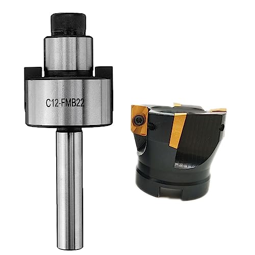HBALDTEDC Fräsmaschine Spannzangen-Treiber-Adapter, Federspannzangensatz C12 FMB22 Werkzeughalter mit 400R 50 mm Schneidkopf for CNC-Drehmaschinenfräsen von HBALDTEDC
