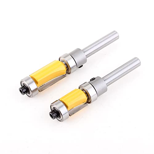 HBALDTEDC Kantenformende Router Bit, 2 stücke Flush Trim Router Bit Top & Bottom Lager 1/4'' Schaft Holzbearbeitung Werkzeug HBALDTEDC Kantenformende Router Bit, 2 stücke Flush Trim Router Bit Top & Bottom Lager 1/4'' Schaft Holzbearbeitung Werkzeug von HBALDTEDC
