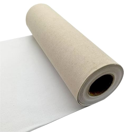 HBALDTEDC Leinwand für Gemälde Fabric， Leere Leinwandrollen, Leinenmischung for Öl- und Acrylmalerei, Breite 21–47 cm, mehrere Längen(0.28x5m) von HBALDTEDC
